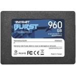 SSD|PATRIOT|Burst Elite|960GB|SATA 3.0|3D NAND|Write speed 320 MBytes/sec|Read speed 450 MBytes/sec|2,5"|TBW 400 TB|PBE960GS25SSDR