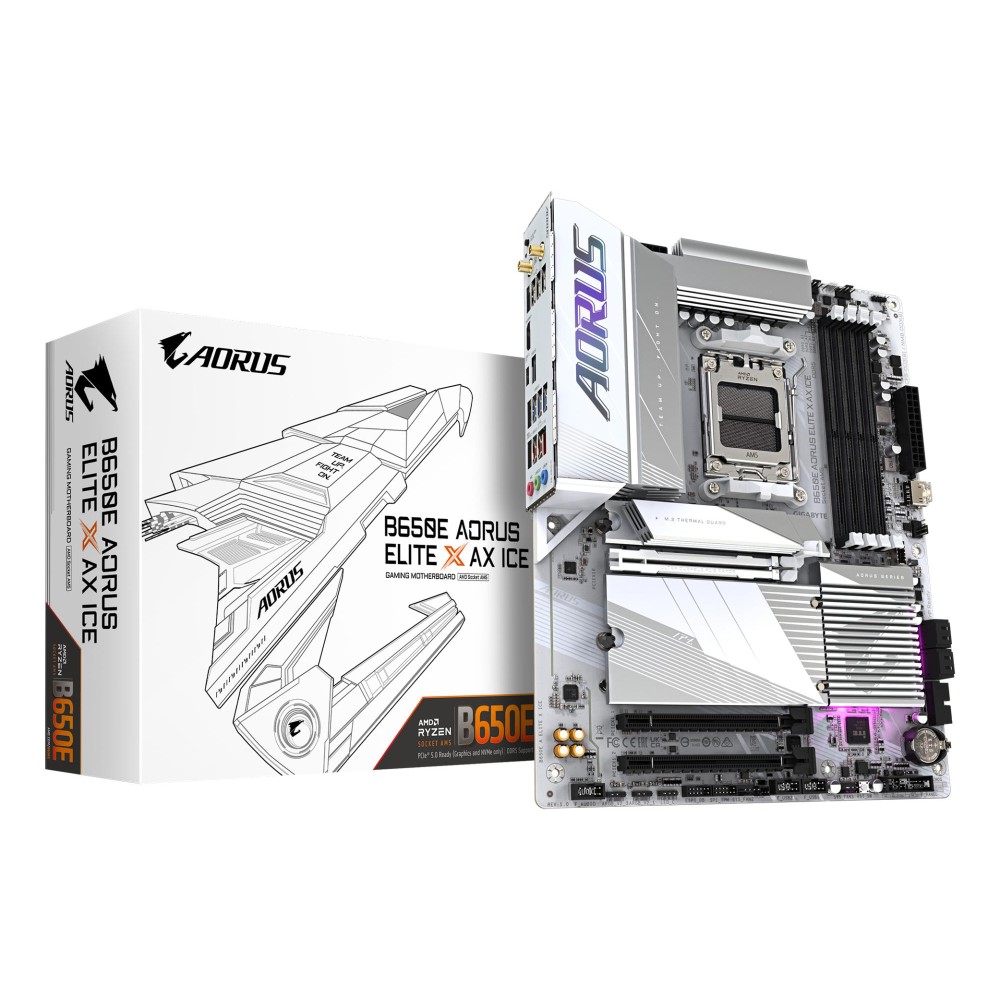 Mainboard|GIGABYTE|AMD B650|SAM5|ATX|Memory DDR5|2xPCI-Express 3.0 16x|1xPCI-Express 5.0 16x|3xM.2|1xHDMI|1xDisplayPort|2xUSB 2.0|5xUSB 3.2 type B|2xUSB 3.2|1xUSB-C|1xRJ45|3xAudio port|B650EAELITEXICE1.1
