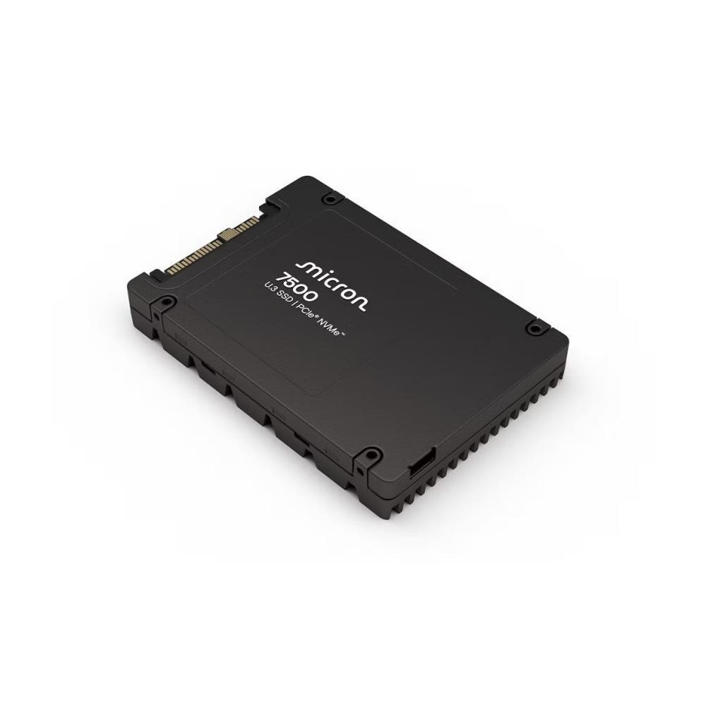 SSD|MICRON|SSD series 7500 MAX|1.6TB|PCIe Gen4|NVMe|NAND flash technology 3D NAND|Write speed 5300 MBytes/sec|Read speed 6800 MBytes/sec|Form Factor U.3|TBW 17520 TB|MTBF 2000000 hours|MTFDKCC3T2TGQ-1BK1DABYYR
