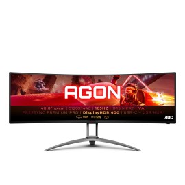 LCD Monitor|AOC|AG493UCX2|48.8"|Gaming/Curved|Panel VA|5120x1440|32:9|165Hz|Matte|4 ms|Speakers|Swivel|Height adjustable|Tilt|Colour Black|AG493UCX2