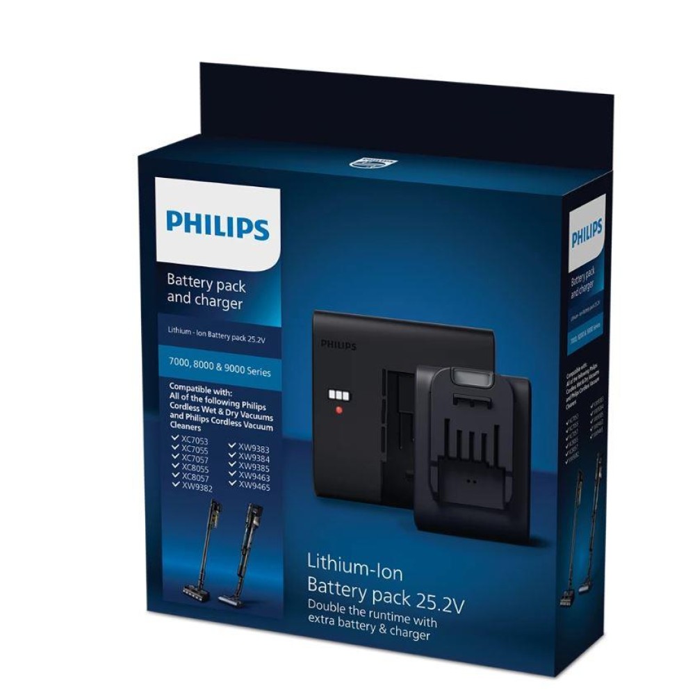 Vacuum Cleaner Accessory|PHILIPS|Battery and charger|Model XV1797/01|Black|For  XC6552, XC6553, XC6557, XC7053, XC7055, XC7057, XC8053, XC8054, XC8055, XC8057, XW9382, XW9383, XW9384, XW9385, XW9463, XW9465|XV1797/01 Vacuum Cleaner Accessory|PHILIPS|Battery and charger|Model XV1797/01|Black|For  XC6552, XC6553, XC6557, XC7053, XC7055, XC7057, XC8053, XC8054, XC8055, XC8057, XW9382, XW9383, XW9384, XW9385, XW9463, XW9465|XV1797/01