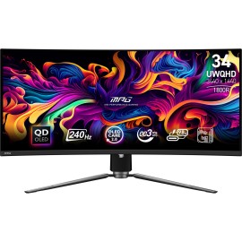 Monitor|MSI|34"|Gaming/Curved/21 : 9|Panel QD-OLED|3440x1440|240|Matte|0.03 ms|Swivel|Height adjustable|Tilt|Colour Black|MPG341CQPXQD-OLED Monitor|MSI|34"|Gaming/Curved/21 : 9|Panel QD-OLED|3440x1440|240|Matte|0.03 ms|Swivel|Height adjustable|Tilt|Colour Black|MPG341CQPXQD-OLED