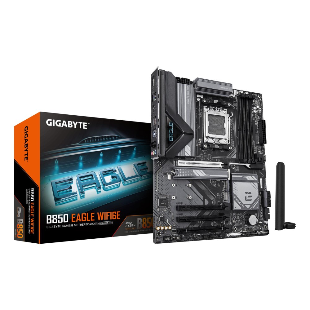 Mainboard|GIGABYTE|AMD B850|SAM5|ATX|Memory DDR5|Memory slots 4|3xPCI-Express 16x|3xM.2|1xHDMI|1xDisplayPort|4xUSB 2.0|4xUSB 3.2|1xUSB-C|1xRJ45|3xAudio port|B850EAGLEWIFI6E