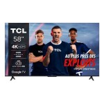 TV Set|TCL|58"|4K/Smart|3840x2160|Wireless LAN|Bluetooth|Google TV|58V6B