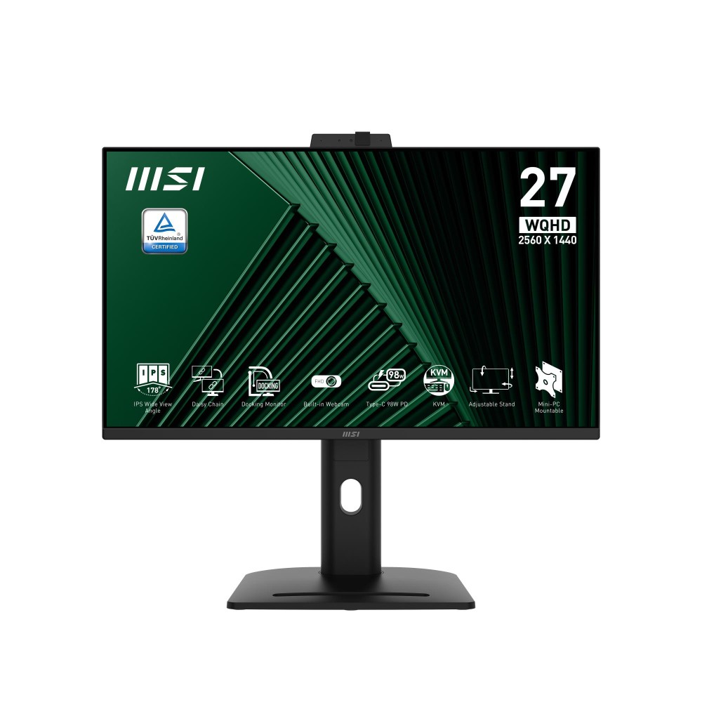 LCD Monitor|MSI|PRO MP275QPDG|27"|Business|Swivel|Pivot|Height adjustable|Tilt|Matte|Panel IPS|2560x1440|16:9|100Hz|5 ms|Speakers|PROMP275QPDG LCD Monitor|MSI|PRO MP275QPDG|27"|Business|Swivel|Pivot|Height adjustable|Tilt|Matte|Panel IPS|2560x1440|16:9|100Hz|5 ms|Speakers|PROMP275QPDG