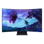 LCD Monitor|SAMSUNG|55"|Gaming/Curved|Panel VA|3840x2160|16:9|165Hz|Matte|1 ms|Speakers|Pivot|Height adjustable|Tilt|Colour Black|LS55CG970NUXDU