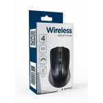 MOUSE USB OPTICAL WRL GREY/BLACK MUSW-4B-04-GB GEMBIRD