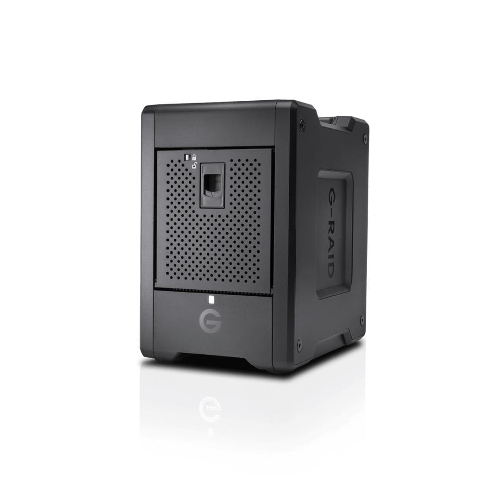 External HDD|WESTERN DIGITAL|G-RAID Shuttle 4|SDPH34H-072T-MBAAB|72TB|USB-C|Thunderbolt|Drives 4|Rotation speed 7200 rpm|Black|SDPH34H-072T-MBAAB