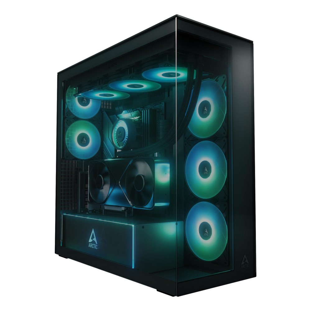 Case|ARCTIC|Xtender VG (Black)|Case product features Transparent panel|Not included|Colour Black|ACPCC00016A