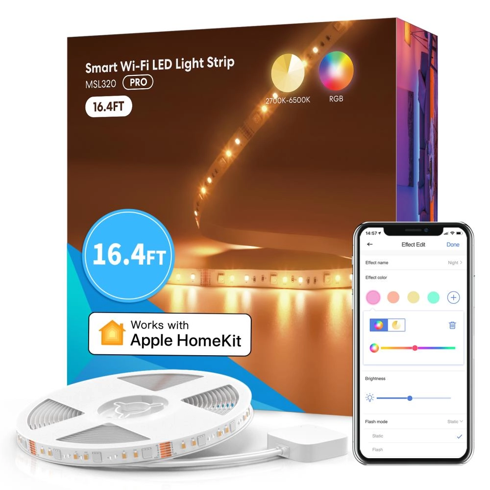 Smart Lightstrip|MEROSS|Smart WiFi LED Strip wtih RGBWW (5 meter)|MSL320CPHK(EU)-5M-LIGHT