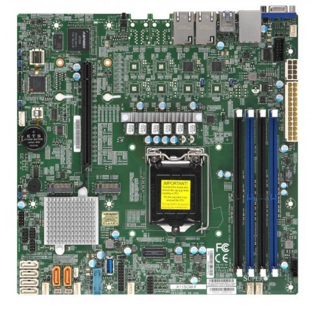 SERVER MB C246 S1151 MATX/MBD-X11SCM-F-O SUPERMICRO