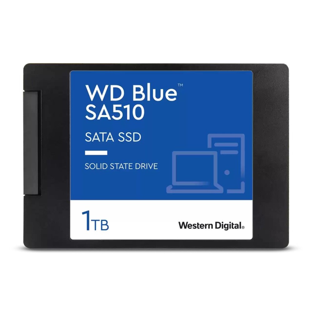 SSD|SANDISK|Blue SA510|POWERED BY SANDISK|1TB|Write speed 510 MBytes/sec|Read speed 560 MBytes/sec|2,5"|TBW 400 TB|MTBF 1750000 hours|WDS100T3B0A