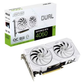 Graphics Card|ASUS|NVIDIA GeForce RTX 4060|8 GB|GDDR6|128 bit|PCIE 4.0 16x|Dual Slot Fansink|1xHDMI|3xDisplayPort|DUAL-RTX4060-O8G-EVO-WHT Graphics Card|ASUS|NVIDIA GeForce RTX 4060|8 GB|GDDR6|128 bit|PCIE 4.0 16x|Dual Slot Fansink|1xHDMI|3xDisplayPort|DUAL-RTX4060-O8G-EVO-WHT