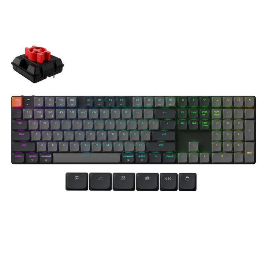 KEYBOARD WRL K5 RGB/BLACK K5X-H1 KEYCHRON KEYBOARD WRL K5 RGB/BLACK K5X-H1 KEYCHRON