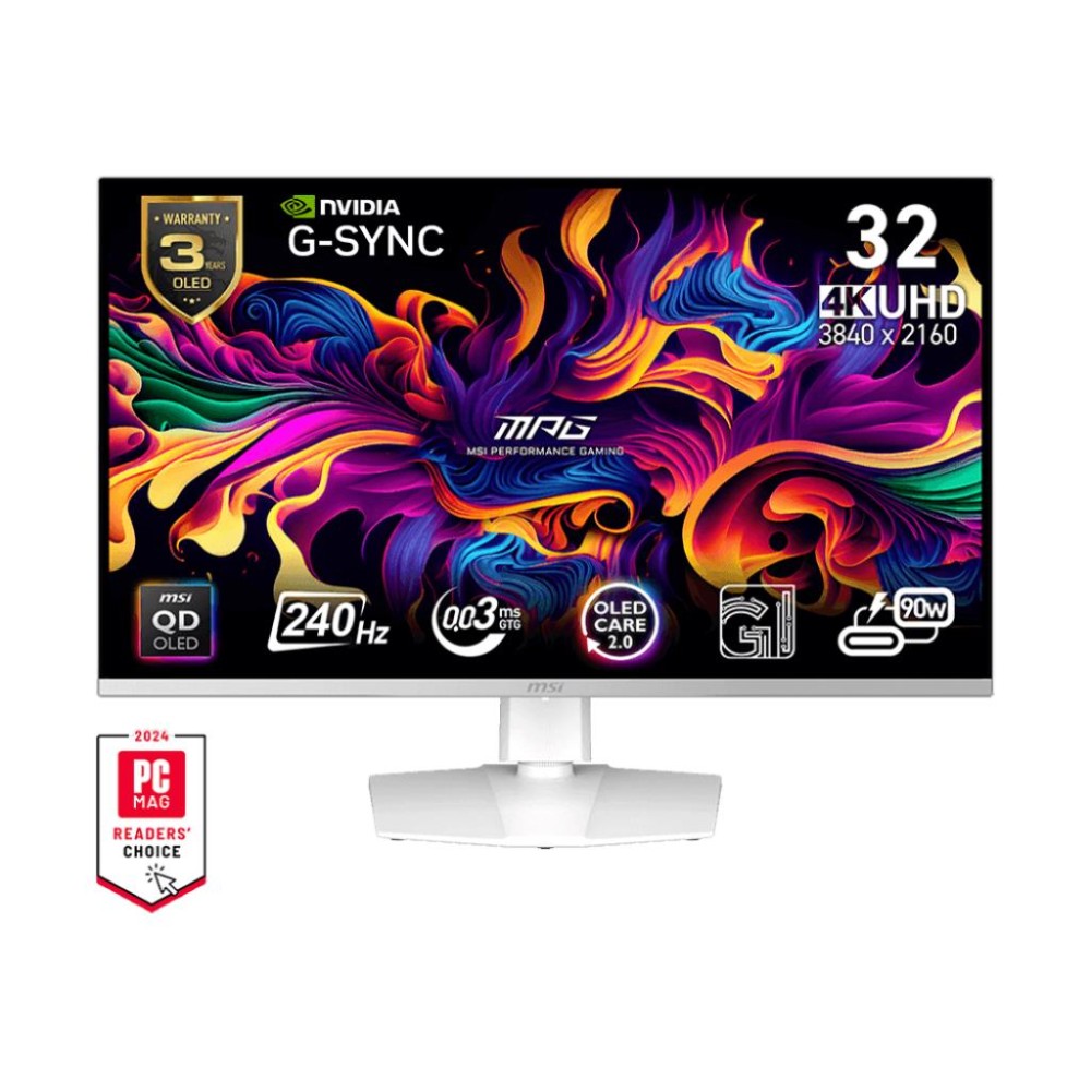 Monitor|MSI|MPG 321URXW QD-OLED|31.5"|Gaming/4K|Panel QD-OLED|16:9|240 Hz|0.03 ms|MPG321URXWQD-OLED