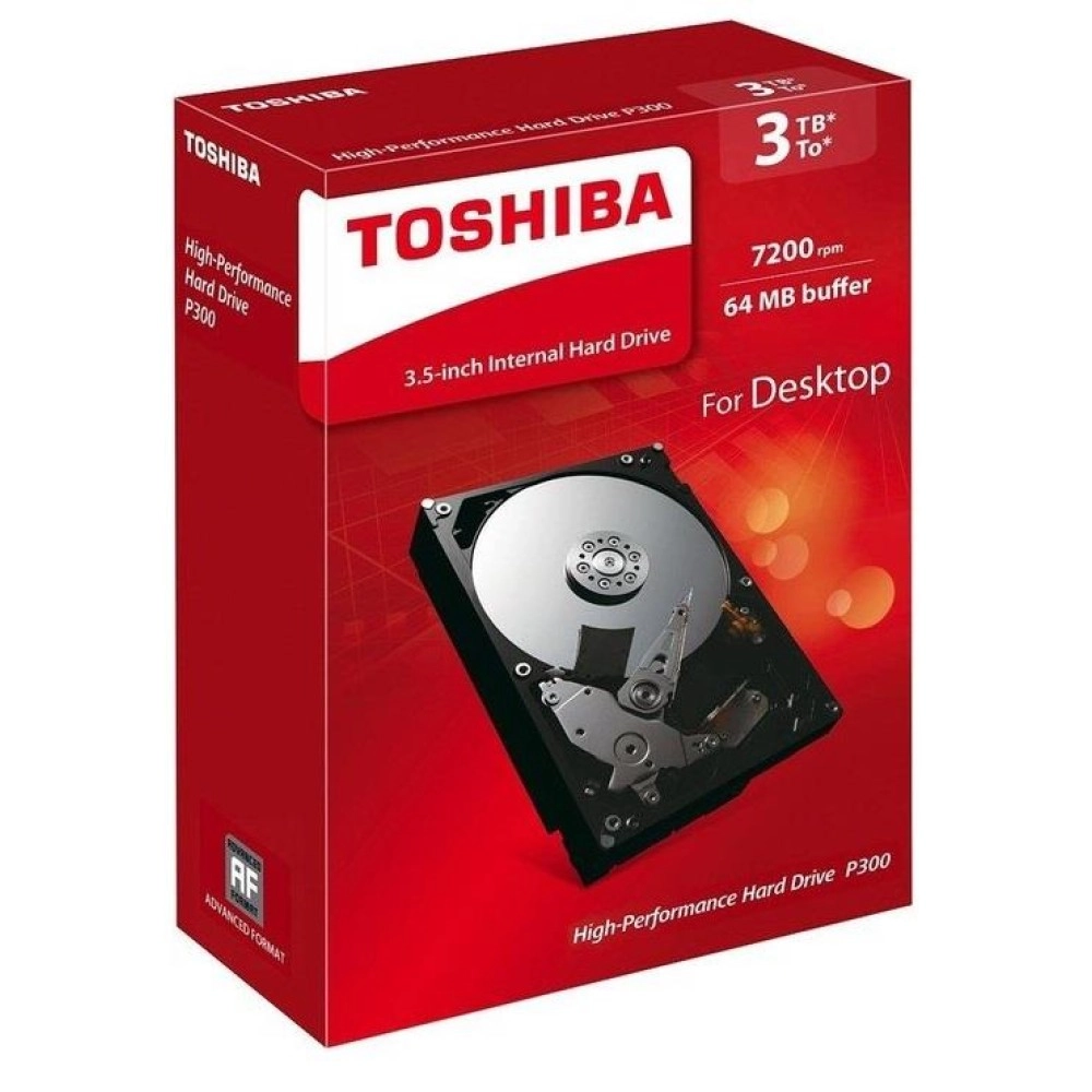 HDD|TOSHIBA|P300|3TB|SATA 3.0|64 MB|7200 rpm|3,5"|HDWD130EZSTA