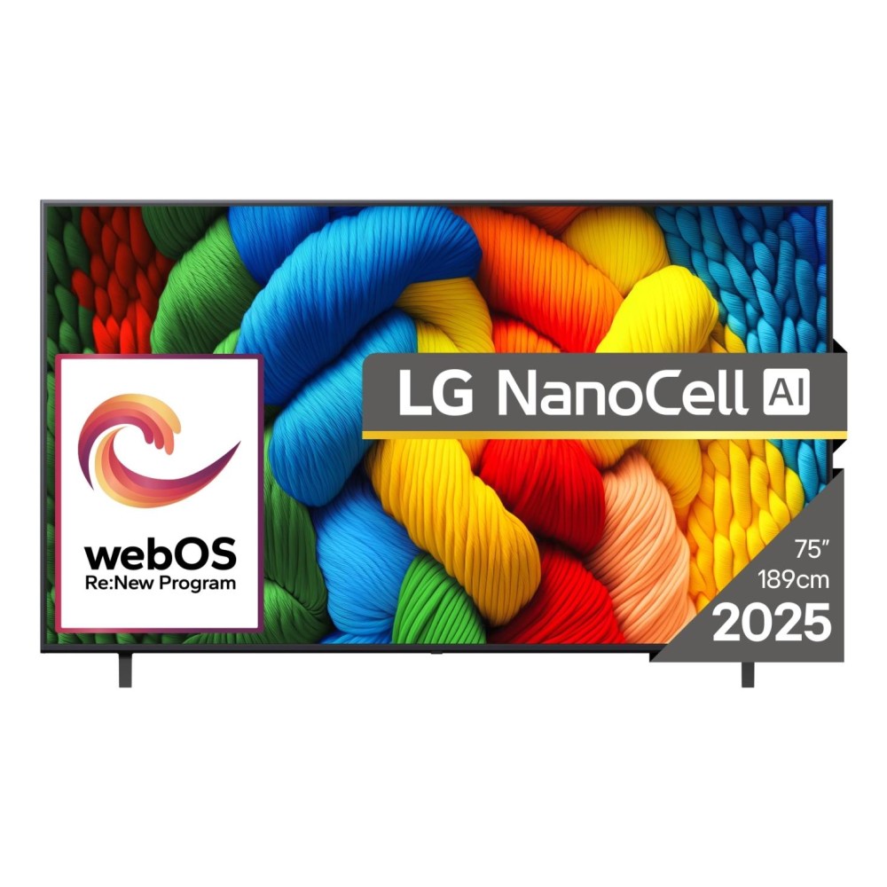 TV Set|LG|75 "|4K Ultra HD|3840 x 2160 pixels|Flat|16:9|LED|75NANO80A3B