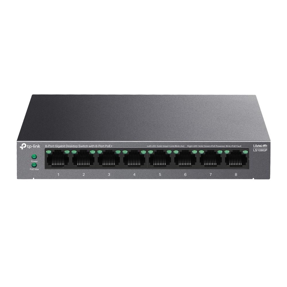 Switch|TP-LINK|LS108GP|PoE+ ports 8|LS108GP