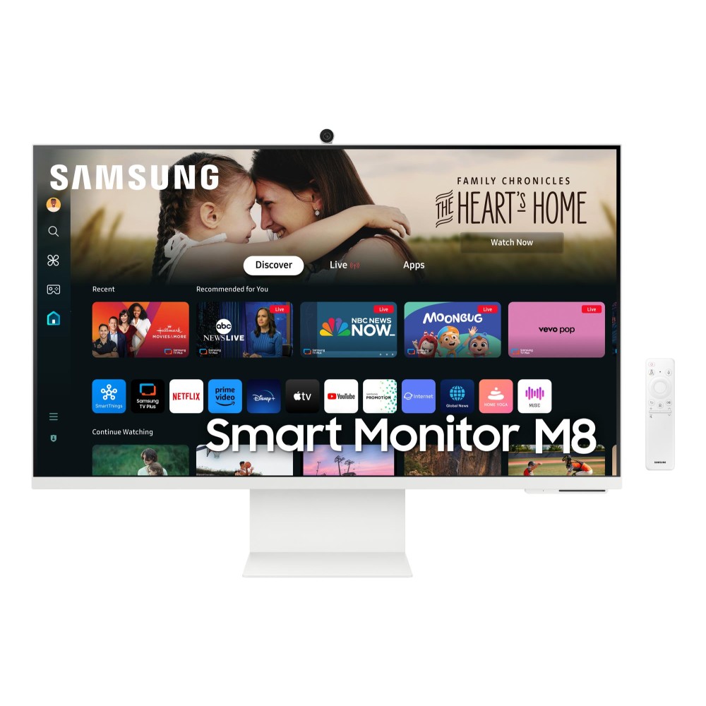 LCD Monitor|SAMSUNG|32"|Smart|Panel VA|3840x2160|16:9|60 Hz|4 ms|Swivel|Pivot|Height adjustable|Tilt|Colour White|LS32DM801UUXDU