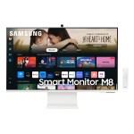 LCD Monitor|SAMSUNG|32"|Smart|Panel VA|3840x2160|16:9|60 Hz|4 ms|Swivel|Pivot|Height adjustable|Tilt|Colour White|LS32DM801UUXDU