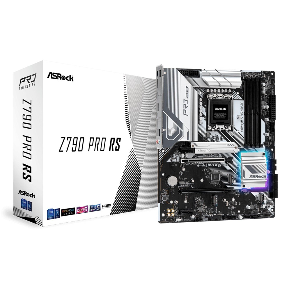 Mainboard|ASROCK|Intel Z790|LGA1700|ATX|Memory DDR5|Memory slots 4|2xPCI-Express 3.0 1x|1xPCI-Express 4.0 16x|1xPCI-Express 5.0 16x|4xM.2|1xHDMI|1xDisplayPort|4xUSB 2.0|3xUSB 3.2|1xUSB-C|1xPS/2|1xRJ45|3xAudio port|2xWiFi antenna port|Z790PRORSWIFI