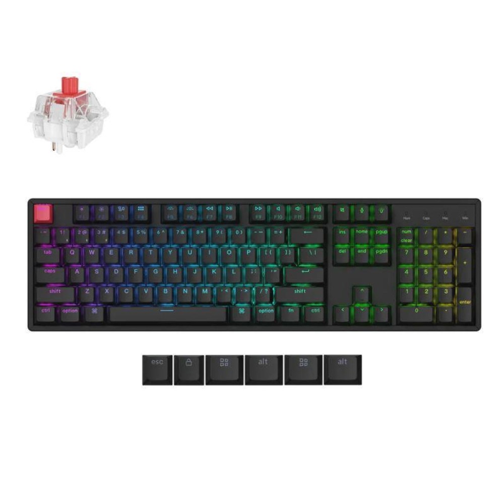 KEYBOARD WRL K10 RGB/BLACK K10X-H1 KEYCHRON KEYBOARD WRL K10 RGB/BLACK K10X-H1 KEYCHRON
