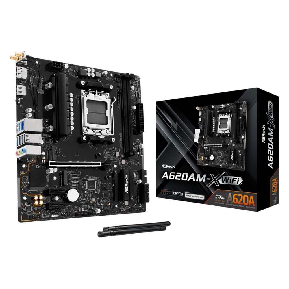 Mainboard|ASROCK|AMD A620|SAM5|Micro-ATX|Memory DDR5|Memory slots 2|A620AM-XWIFI