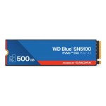 SSD|SANDISK|Blue SN5100|POWERED BY SANDISK|500GB|M.2|NVMe|3D QLC|Write speed 5600 MBytes/sec|Read speed 6600 MBytes/sec|2.38mm|TBW 300 TB|MTBF 1750000 hours|WDS500G5B0E-00CPE0