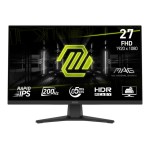 LCD Monitor|MSI|MAG 272F|27"|Gaming|Matte|Panel IPS|1920x1080|16:9|200Hz|0.5 ms|Colour Black|MAG272F