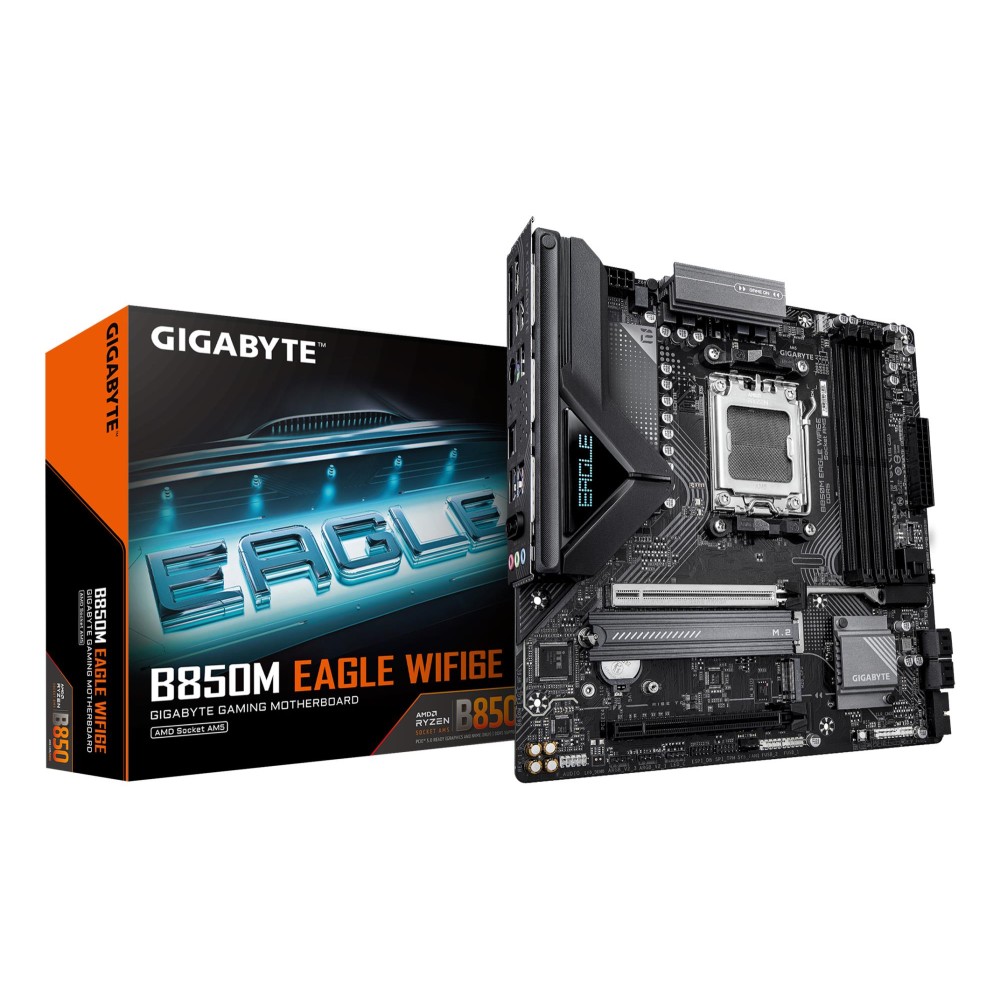 Mainboard|GIGABYTE|AMD B850|SAM5|Micro-ATX|Memory DDR5|Memory slots 4|B850MEAGLEWF6E