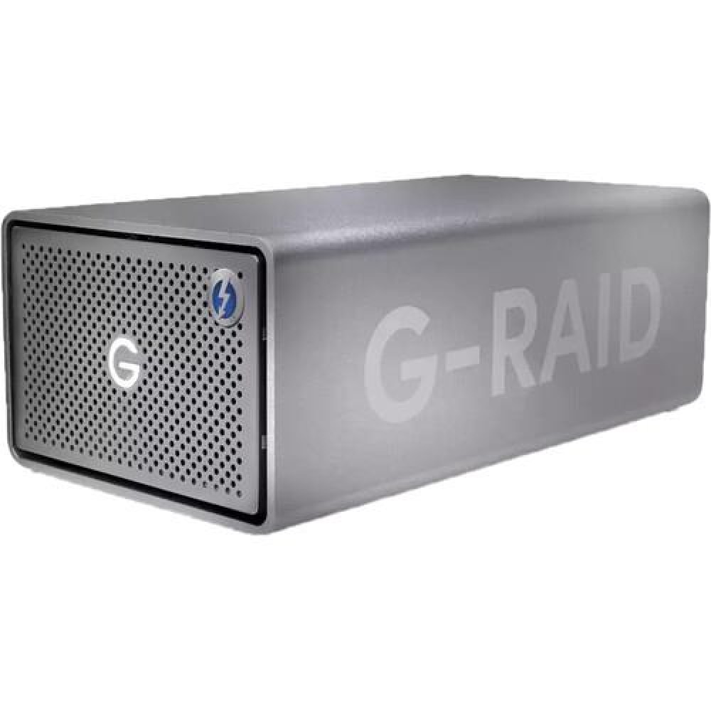 External HDD|WESTERN DIGITAL|G-RAID|SDPH62H-008T-MBAAD|8TB|USB-C|Thunderbolt|Drives 2|Rotation speed 7200 rpm|Space Gray|SDPH62H-008T-MBAAD
