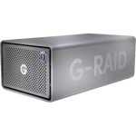 External HDD|WESTERN DIGITAL|G-RAID|SDPH62H-008T-MBAAD|8TB|USB-C|Thunderbolt|Drives 2|Rotation speed 7200 rpm|Space Gray|SDPH62H-008T-MBAAD