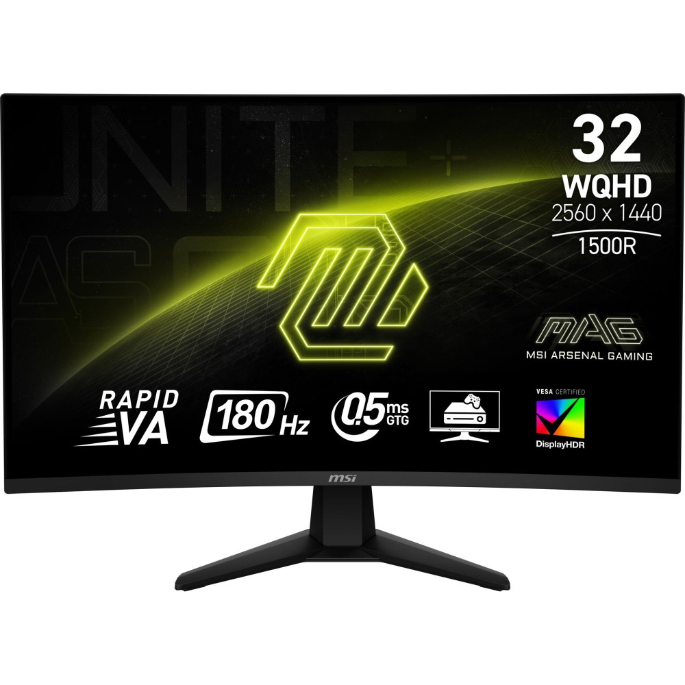 LCD Monitor|MSI|MAG 32CQ6F|31.5"|Gaming/Curved|Panel VA|2560x1440|16:9|180 Hz|0.5 ms|MAG32CQ6F LCD Monitor|MSI|MAG 32CQ6F|31.5"|Gaming/Curved|Panel VA|2560x1440|16:9|180 Hz|0.5 ms|MAG32CQ6F