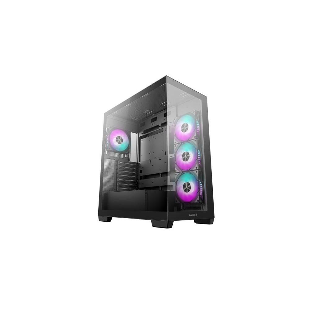 Case|DEEPCOOL|CG580 4F|MidiTower|Case product features Transparent panel|Not included|ATX|MicroATX|MiniITX|Colour Black|R-CG580-BKADA4-G-1