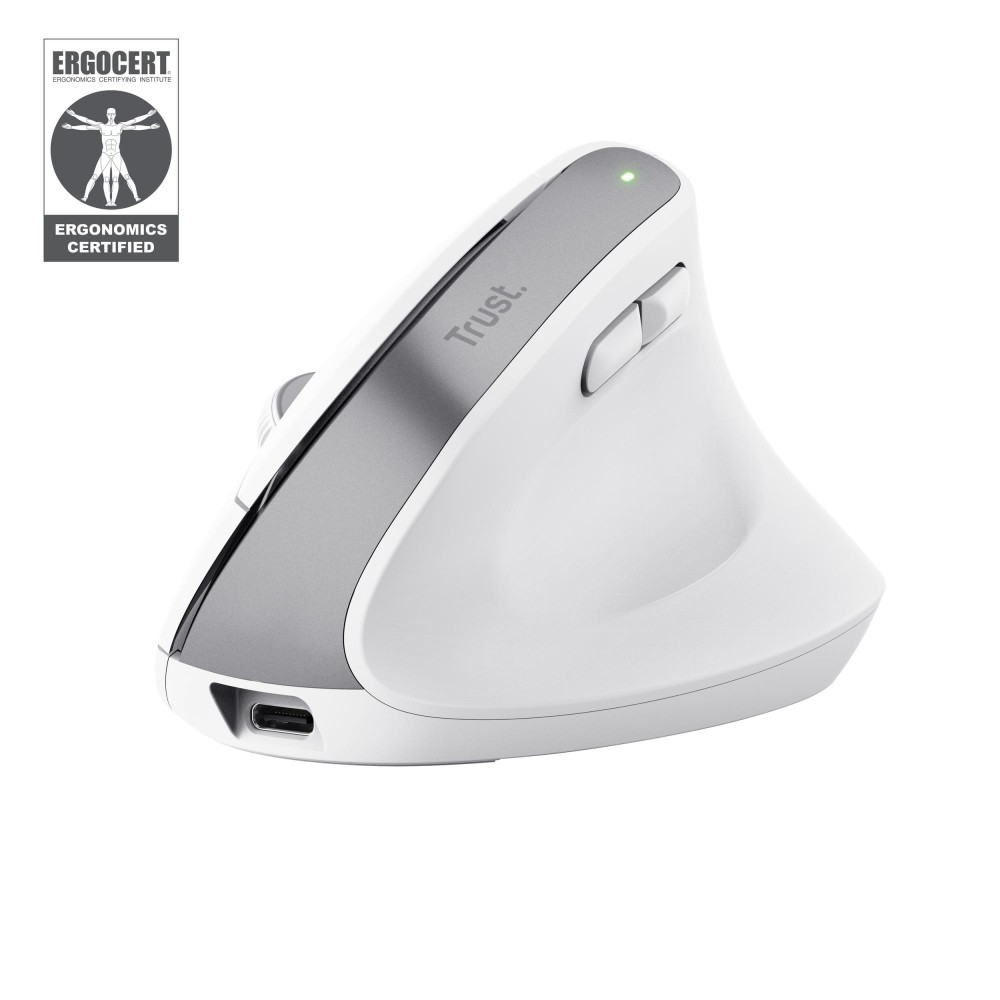 MOUSE USB OPTICAL WRL BAYO+/ERGONOMIC WHT 25399 TRUST MOUSE USB OPTICAL WRL BAYO+/ERGONOMIC WHT 25399 TRUST