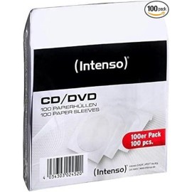 CD MEDIA ACC PAPER SLEEVES/100PACK 9001304 INTENSO