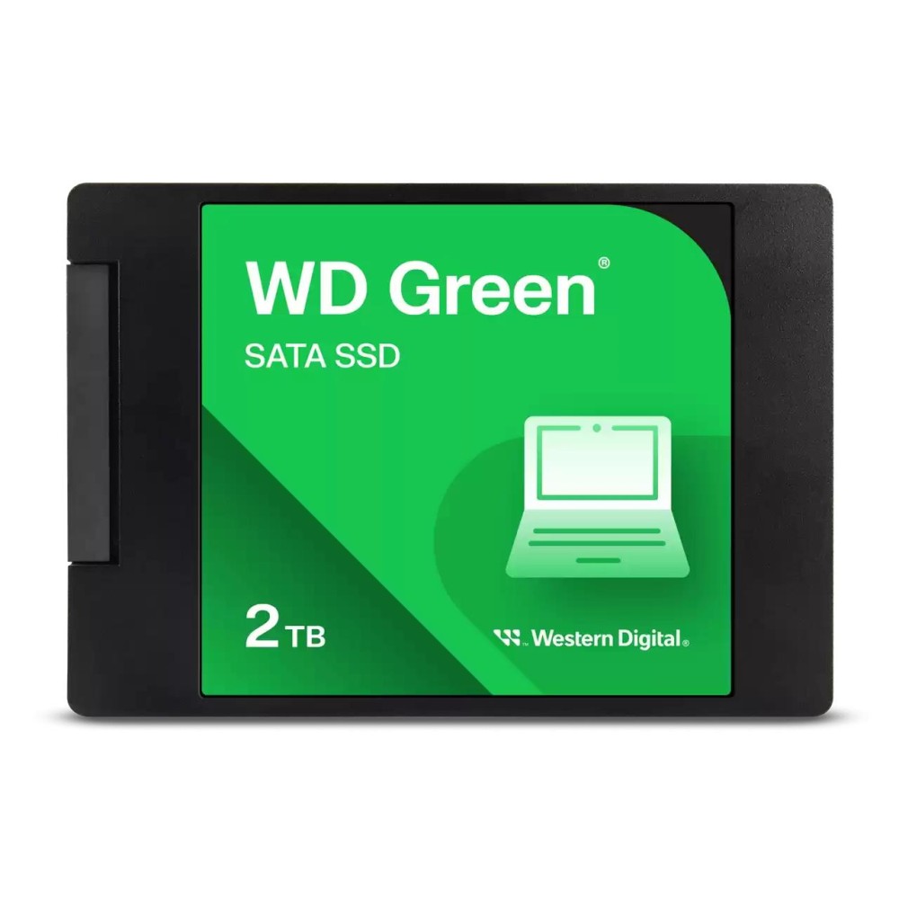 SSD|WESTERN DIGITAL|Green|2TB|SATA|Read speed 545 MBytes/sec|2,5"|MTBF 1000000 hours|WDS200T2G0A
