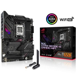 Mainboard|ASUS|AMD B650|SAM5|ATX|Memory DDR5|Memory slots 4|1xPCI-Express 4.0 16x|2xPCI-Express 5.0 16x|4xM.2|1xHDMI|1xDisplayPort|4xUSB 2.0|6xUSB 3.2|2xUSB-C|1xOptical S/PDIF|1xRJ45|5xAudio port|STRIXB650E-EGAMINGWIFI Mainboard|ASUS|AMD B650|SAM5|ATX|Memory DDR5|Memory slots 4|1xPCI-Express 4.0 16x|2xPCI-Express 5.0 16x|4xM.2|1xHDMI|1xDisplayPort|4xUSB 2.0|6xUSB 3.2|2xUSB-C|1xOptical S/PDIF|1xRJ45|5xAudio port|STRIXB650E-EGAMINGWIFI