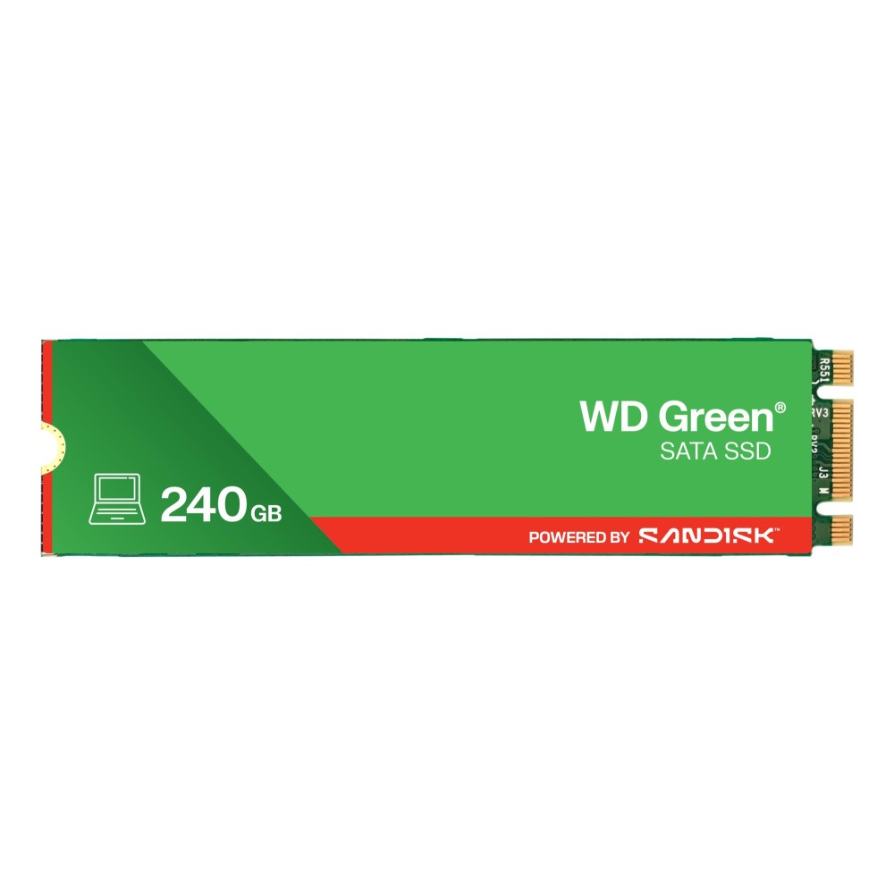 SSD|SANDISK|Green|POWERED BY SANDISK|240GB|M.2|Read speed 545 MBytes/sec|1.5mm|MTBF 1000000 hours|WDS240G3G0B