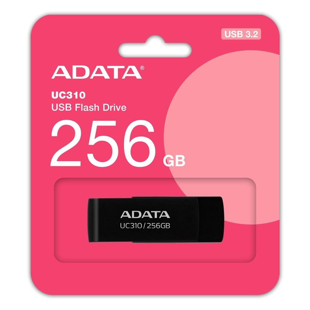 MEMORY DRIVE FLASH USB3.2 256G/BLACK UC310-256G-RBK ADATA