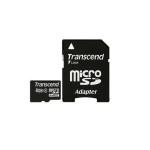 MEMORY MICRO SDHC 4GB W/ADAPT/CLASS4 TS4GUSDHC4 TRANSCEND