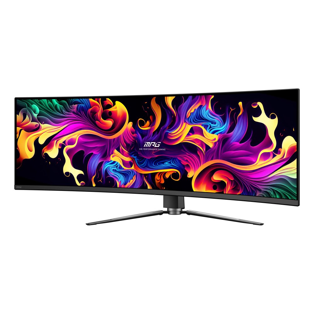 Monitor|MSI|MPG 491CQP QD-OLED|49"|Gaming/Curved|Panel QD-OLED|5120x1440|32:9|144Hz|Matte|0.03 ms|Swivel|Height adjustable|Tilt|Colour Black|MPG491CQPQD-OLED