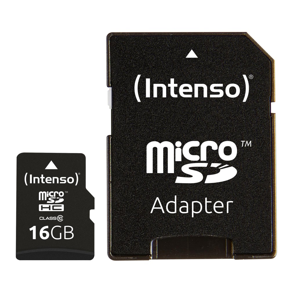 MEMORY MICRO SDHC 16GB C10/W/ADAPTER 3413470 INTENSO