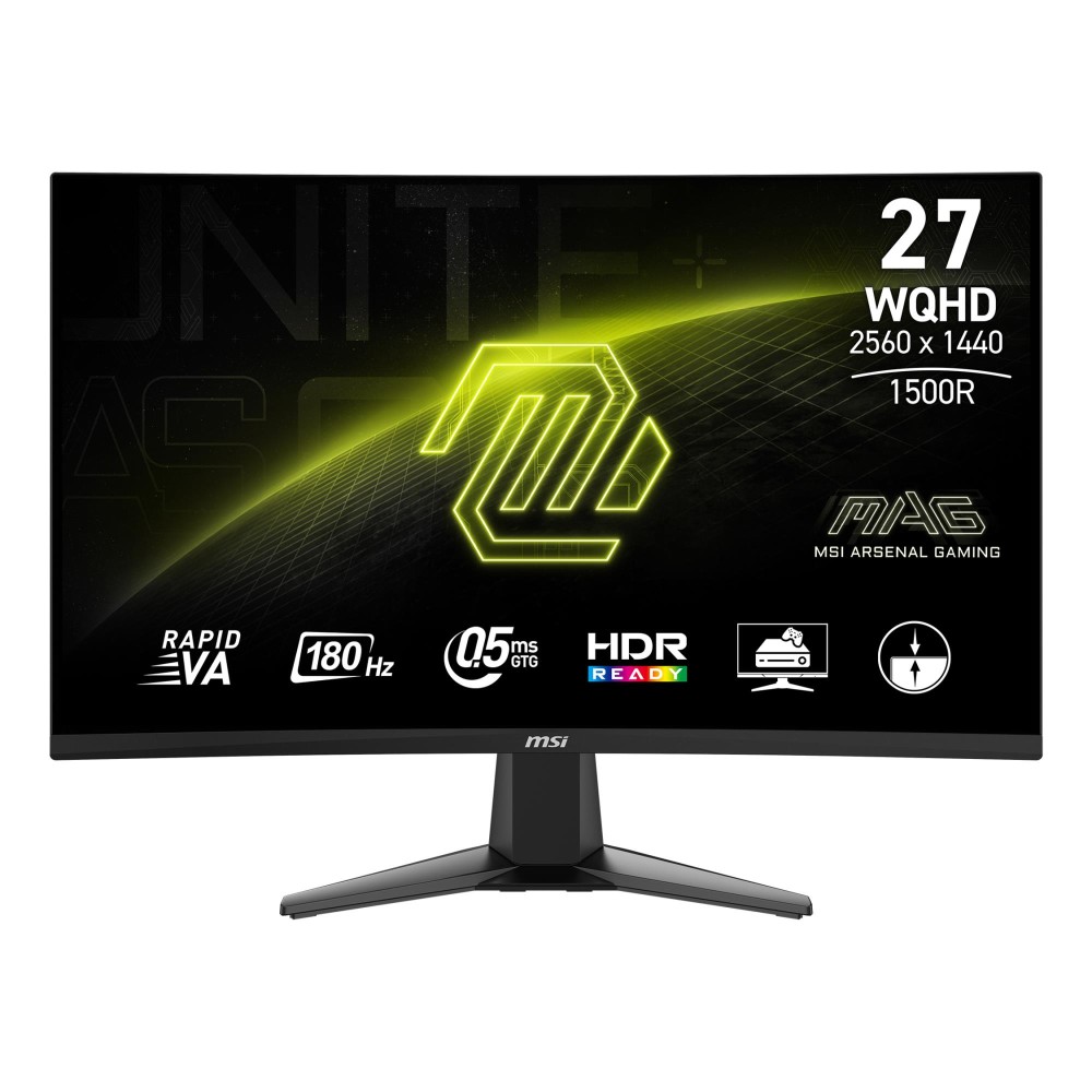 LCD Monitor|MSI|27 "|2560 x 1440 pixels|Quad HD|Native aspect ratio 16:9|LCD|Curved|MAG27CQ6F LCD Monitor|MSI|27 "|2560 x 1440 pixels|Quad HD|Native aspect ratio 16:9|LCD|Curved|MAG27CQ6F