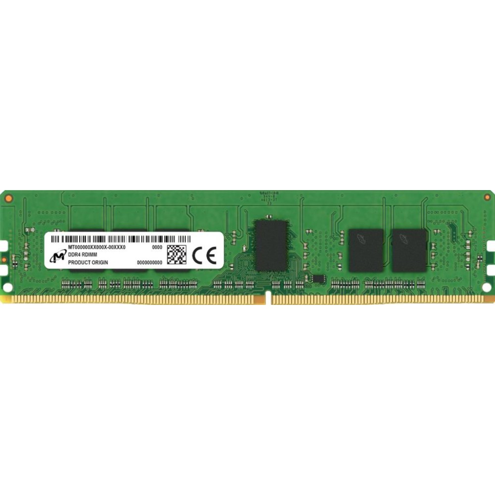 Server Memory Module|MICRON|DDR4|16GB|RDIMM|3200 MHz|CL 22|1.2 V|MTA9ASF2G72PZ-3G2R