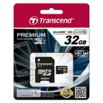 MEMORY MICRO SDHC 32GB W/ADAPT/CLASS10 TS32GUSDU1 TRANSCEND