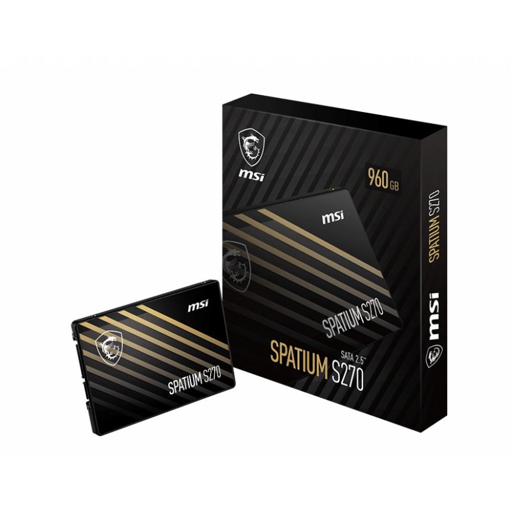 SSD|MSI|SPATIUM S270|240GB|SATA|3D NAND|Write speed 400 MBytes/sec|Read speed 500 MBytes/sec|2,5"|TBW 250 TB|MTBF 2000000 hours|S78-440N070-P83