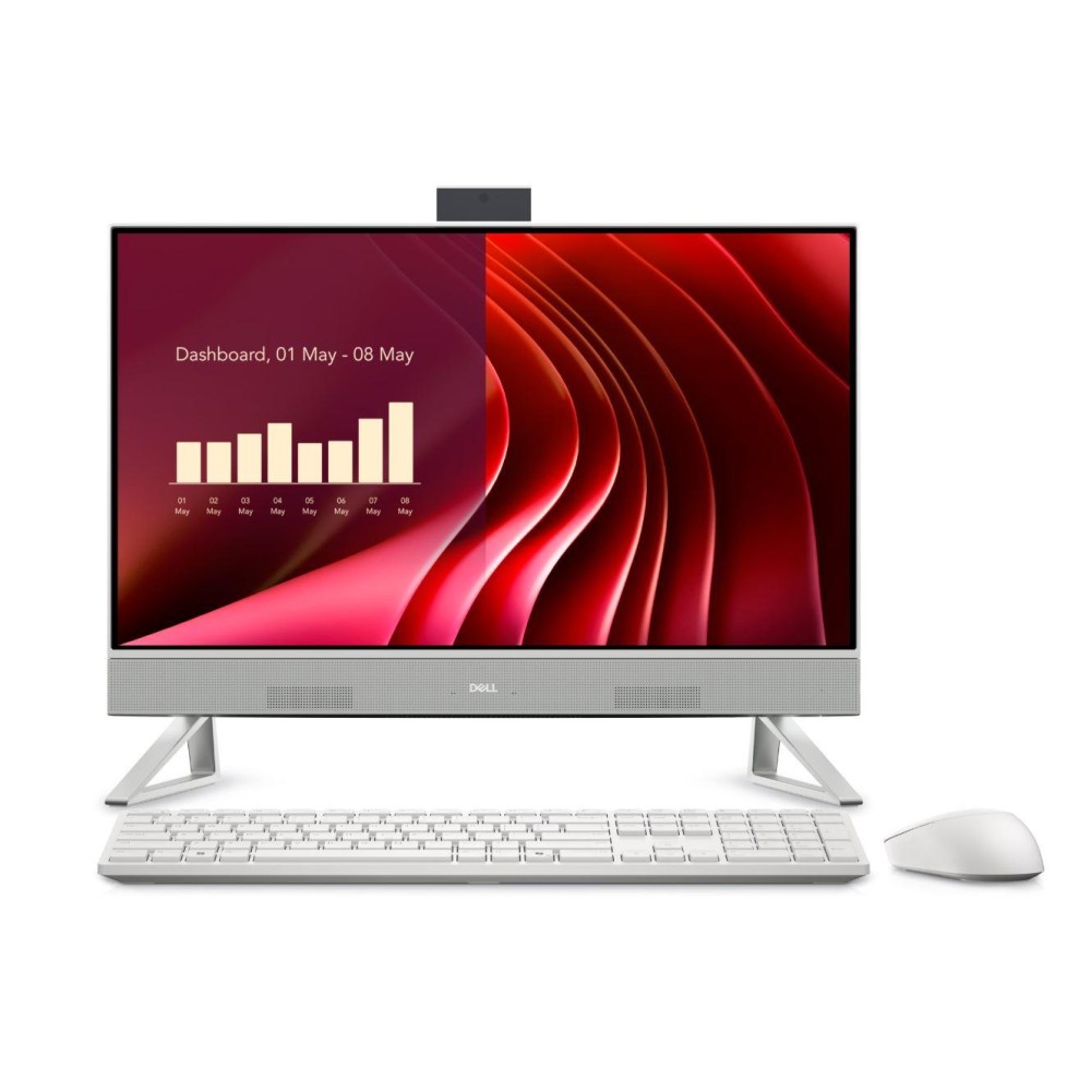 Monoblock PC|DELL|EC24250|Business|All in One|CPU Core i5|i5-1334U|1300 MHz|Screen 23.8"|RAM 16GB|DDR5|5200 MHz|SSD 512GB|Graphics card Intel Iris Xe|Integrated|ENG|Windows 11 Pro|Colour White|Included Accessories Dell Pro Keyboard and Mouse - KM5221