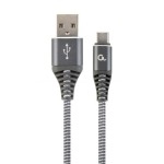 CABLE USB-C TO USB2 2M GRE/WHT/CC-USB2B-AMCM-2M-WB2 GEMBIRD