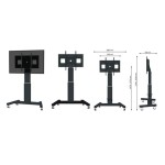 TV SET ACC FLOOR STAND 42-100"/PLASMA-M2500BLACK NEOMOUNTS